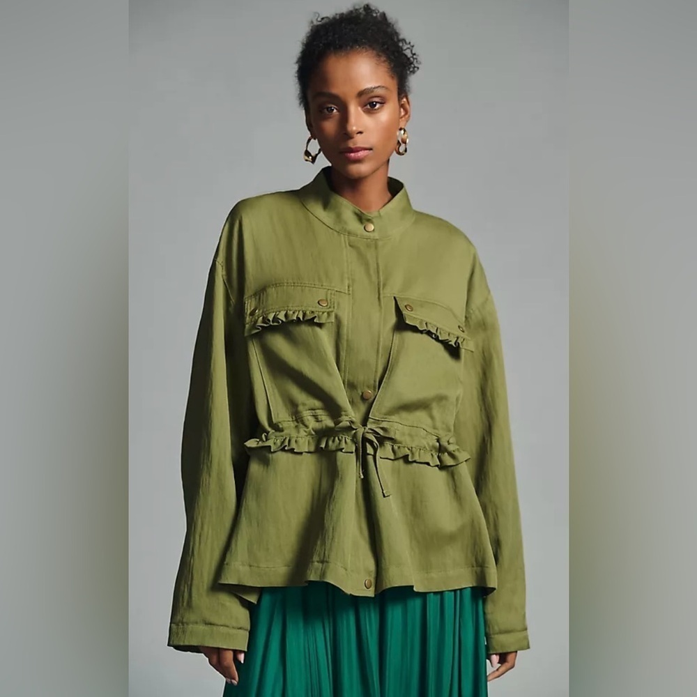 Anthropologie Oversized Utility Jacket , sz : XS
